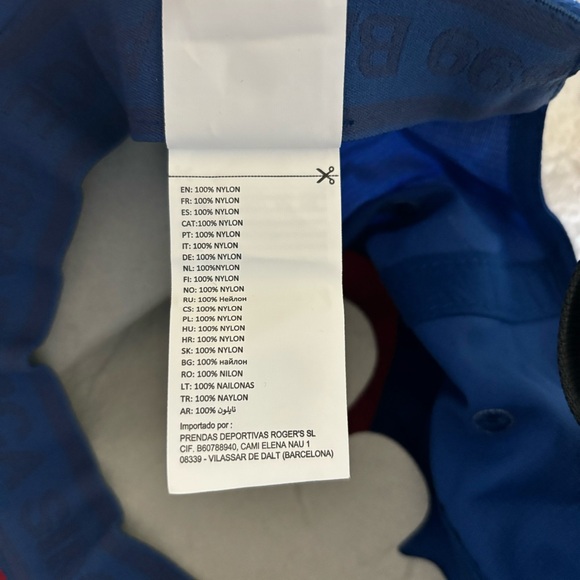 Barca FCB Barcelona Team Logo Cap Red Blue OSFM Nylon Futbol Soccer NEW Sports - Picture 10 of 13